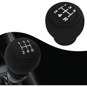 Car Gear Shift Knob Cover, Upgraded Anti-Slip Design Vehicle Knob Gear Stick Protector, Universal Durable Vehicle Interior Accessories, Shifter Cover Stick for Most Cars (5-Speed Right)
