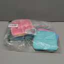 Canfanni 5 PCS Bento Snack Containers, Reusable 4 Compartment Divided Food Storage Containers, Divided Lunchable Container for School, Work and Travel (Multicolor)