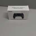 ThinTree Steel Black Wireless Controller Compatible for PS-4/Pro/Slim/PC, (Includes A Pair of Joystick Caps and Cushioning Pads), Dual Motor Vibration/Ergonomic Design/Motion Sensing/3.5mm Audio Jack