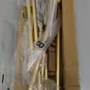 Gold Curtain Rods for Windows 28 to 60 Inch - 2 Pack 5/8” Black Metal Heavy Duty - Decorative Window Small Curtains Rod with Brackets for Kitchen, Bathroom, Sliding Cafe Drapery Rods Door