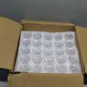 50 Pieces Glass Taper Candle Holders Bulk Clear Glass Taper Candlestick Holders for Wedding Table Centerpiece Party Decoration 2.2 Inch