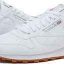 Reebok Classic Leather Sneakers for Men (9.5, Footwear White/Pure Grey3/Reebok Gum3)