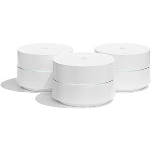 Google WiFi system, 3-Pack - Router Replacement for Whole Home Coverage (NLS-1304-25),White