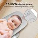 Multifunctional Baby & Pet Scale - Weigh Up to 330lbs, Digital with Hold Function, Height Measurement, 5 Units, LED Screen Grey