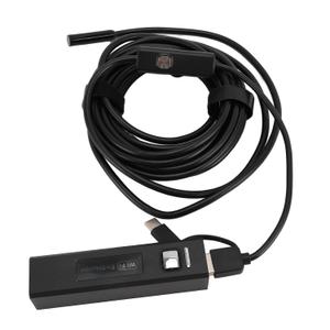 Industrial Borescope Camera 1200P HD Endoscope with 8mm 3 in 1 PVC Snake Camera IP68 Water Enduring 8 LED Lights for Android Sewer Drain Pipe Inspection