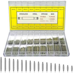 360Pcs 6-23mm Watch Band Pins - The Must Have DIY Watch Repair Kit for Every Enthusiast,Stainless Steel Replacement Watch Spring Bars for Band Straps Adjustments