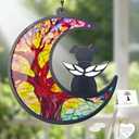 Dog Memorial Gifts for Loss of a Pet, with Angel Silhouette Suncatcher & Crescent Moon - Sympathy Gift for Grieving Dog Lovers(Tree of Life)