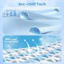 LUXEAR Cooling Blanket Throw, Arc-Chill Q-Max >0.5 for Hot Sleepers, Absorbs Heat to Keep Body Cool for Night Sweats, Lightweight Summer Cool Blankets for Sleeping, Gifts for Women & Men,Gradient Blue