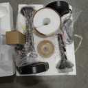 RORIANO Set of 2 Touch Vintage Table Lamps with 2 USB Ports, 3-Way Dimmable Nightstand Flower Lamps, Amber Glass Shade Rustic Leaf Lamp for Living Room Bedroom, LED Bulb Included (Bronze)