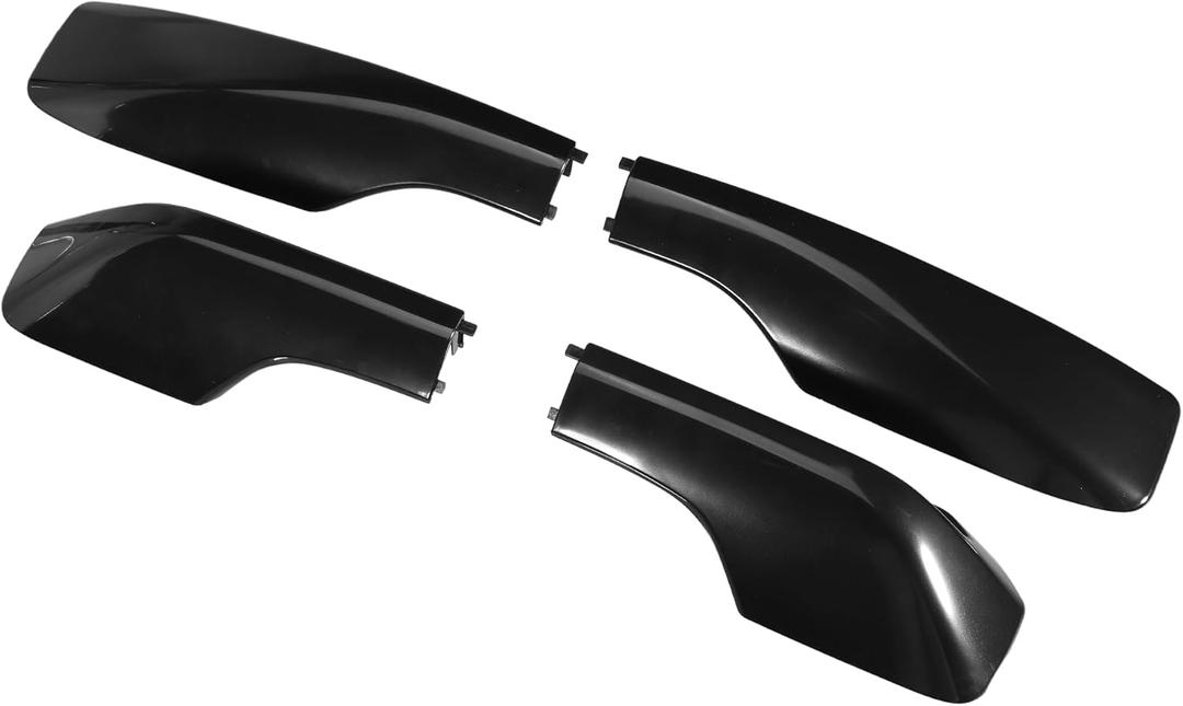 4pcs Car Roof Rack Side Rails End Cover Shell Cap Compatible for Toyota RAV4 2001-2005, Durable Plastic Black Cargo Rack Legs Protection