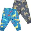 MooMoo Baby Waterproof Diaper Pants for Potty Training 2 Packs Overnight Potty Training Pants for Boys