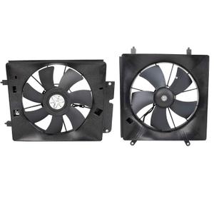 Air Radiator Condenser Cooling Fan Assembly Motor Shroud Compatible with 2002-2006 CR-V CRV A/C 2003-2006 Element A/C # 38611PNA00, 38616P3G003