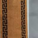 Kempf Greek Key Natural Coco Doormat, 22 by 47 by 0.5-Inch