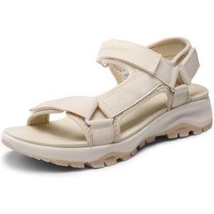 DREAM PAIRS Women's Sandals Open Toe Lightweight Summer Shoes Walking Casual Outdoor size 8 Beige