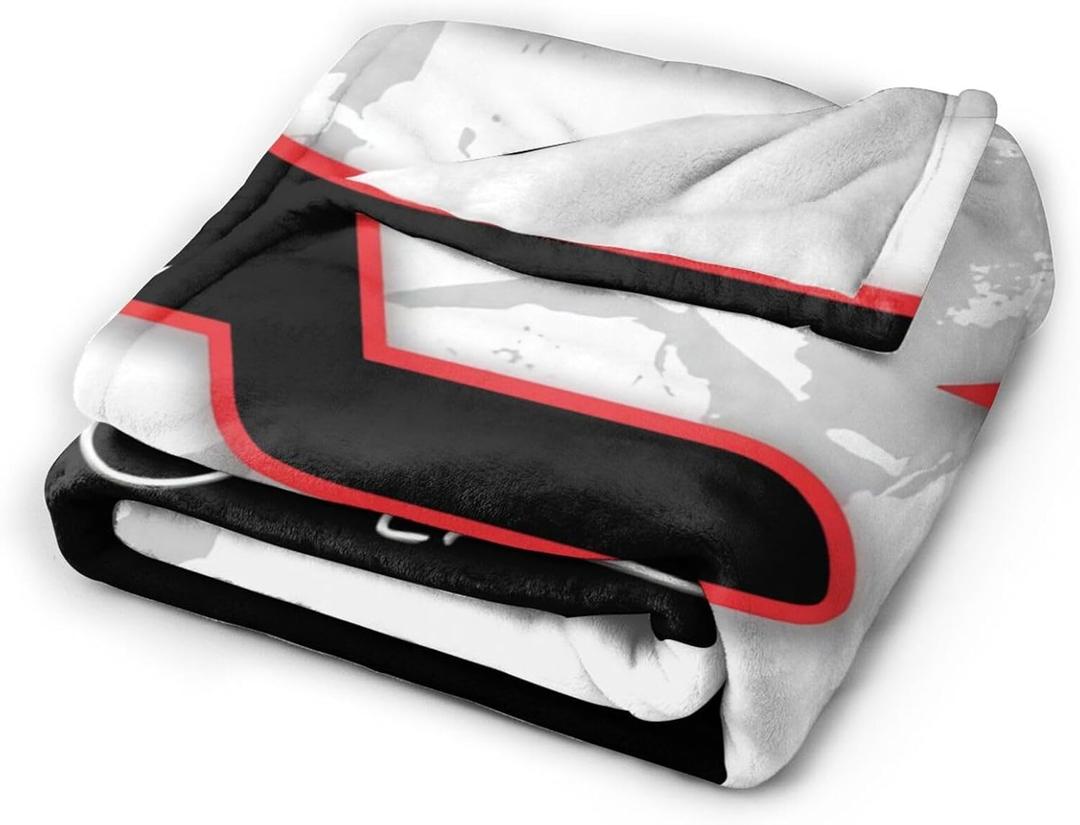 Super Soft Flannel Throw Blanket Non-Shedding Fluffy Cozy Fuzzy Throws Blankets Gifts for Men Women Home Decor Accessories 50"X40" (Black)