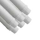 Puri Tech 8 Pack Universal Swimming Pool Cleaner Suction Hose 48 Inches Long White Color for Kreepy Krauly, Baracuda G3/G4, Navigator, & More