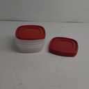 Rubbermaid Easy Find Lids Food Storage Containers, 1.25 Cup, Racer Red, 4-Piece Set