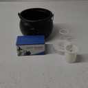 Wettarn Halloween Mist Maker Fogger 8" Witch Cauldron Kettle with Handle 12 LED Lights Fog Machine Atomizer Mini Mister Punch Bowl Plastic Cauldron Pot for Holidays Outdoor Parties Decorations