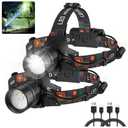 Rechargeable Headlamp 2Pack, 99000 Lumens Super Bright LED Head Lamp with 3 Modes, 90° Adjustable Head Lights for Forehead, 45H Long Runtime & IPX6 Waterproof HeadLamps for Camping Hunting Hiking