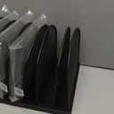 Huron 8-Slot Vertical File Binder Organizer Storage, Black Steel Mesh