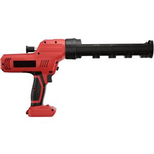 Cordless Caulking Gun Compatible with Milwaukee 18V Battery, 10oz /310 ml Electric Caulk And Adhesive Gun with 5 Speed,Changeable Canister Tray, Anti-Drip, Auto Retract, LED Light for Filling, Sealing (Red)