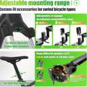 RBRL Bike Fender Adjustable Bicycle Mudguard, Quick Release Universal 24-29 inch Bicycle Fenders, Bike fenders for Ebike/Mountain Bike, Against Splashing Water and Dirt, front+rear