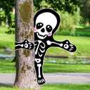 53 x 47'' Halloween Bendable Tree Wrap Skeleton Decoration Huge Cute Skeleton Design Decorations for Halloween Outdoor Indoor Lawn Tree Decor House Props Supply