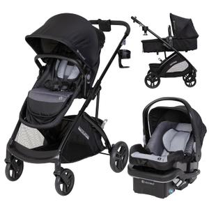 Baby Trend Passport Switch 6-in-1 Modular Stroller Travel System with EZ-Lift Plus Infant Car Seat, Dash Black, manufactured date is 03/07/2026