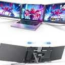 Laptop Screen Extender, Triple Screen Laptop Monitor Extender for 13-17.3 Laptop, 14 1080P FHD IPS Portable Monitor with 100% sRGB, Plug & Play Monitor Extension for Business Travel,Coding & Gaming