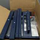 SERWALL Shower Bench, 18" Shower Stool for Inside Shower, HDPE Waterproof Shower Seats for Adults with Storage Shelf & Handles, 360 lbs Capacity- Blue