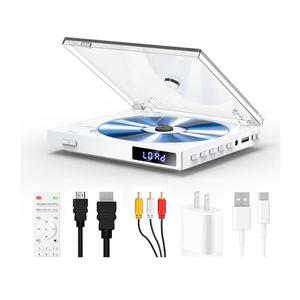 Mini DVD Players with USB Port, HDMI/RCA Output with Mini DVD Players for TV, Supports All Region NTSC/PAL up to 1080P, USB Input Design, Include Remote Control