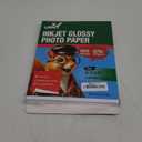 Uinkit 37lb Thin Flyer Paper Glossy 8.5x11 Inkjet 100 Sheets Single Side DIY Chip Bag 135gsm Printer Picture for Inkjet Printer with Dye Ink Letter size A4 Brochure (8.5X11X100)