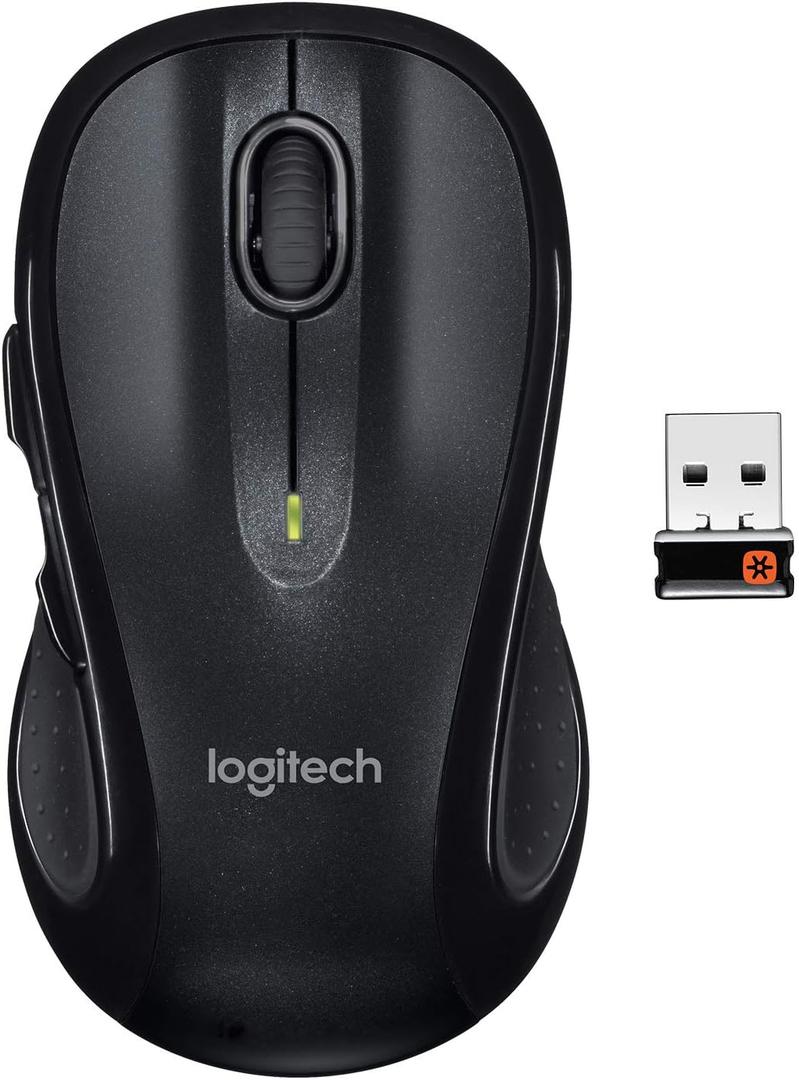 Logitech M510 Wireless Mouse, Black (Dark Gray)