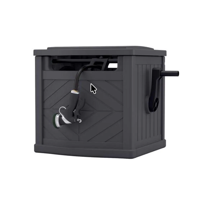 Suncast 150 ft. Gray Hideaway Hose Reel