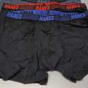 Hanes mens Moves Performance Boxer Brief, Total Support Pouch, Regular, Trunk, and Long Leg, 3-pack Large