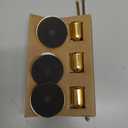 3 pcs Candle Stick Holders， Brass Gold Metal Taper Candle Holders, Vintage Modern Decorative Centerpiece Candlestick Holders for Table Mantel Wedding Housewarming Gift