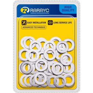 50 pcs Oil Crush Washers Drain Plug Gaskets Replacement for Honda 94109-14000 Accord Civic CR-X CR-Z CR-V and More (24 mm Outside diameter)