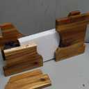 Foldable Toilet Stool, Acacia Wood Poop Stool for Potty Training, 7 Inch Wooden Bathroom Aid for Comfortable Posture, Non-Slip Grooved Design for Adults or Seniors