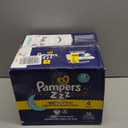 Pampers ZZZ Overnight Diapers, Size 4 (22-37 lbs), 58 Count, Nighttime Protection Disposable Baby Diaper, Night Time Leak and Skin Protection