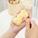 Handmade Cute Lamb Taba Squishy Toys Ultra Soft Squishy Fidget Toys Squeeze Toys for Kids & Adults (Yellow+White)