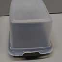 Bread Box -Dual Use Bread Holder/Airtight Plastic Food Storage Container for Dry or Fresh Foods -2 in 1 Bread Bin- Loaf Cake Keeper/Baked Goods -Keeps Bread Fresh- Black and Clear Cover - (Black)