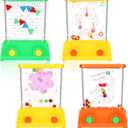 Gejoy 4 Pieces Water Games Handheld for Kid Waterful Ring Toss Handheld Game Water Toys Mini Retro Pastime Car Toys Fidget Autism for Children's Day Boys Girls Birthday Goodie Bags(Lovely Style)