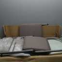 Foldable Yoga Auxiliary Chair with 3 Training Guide Posters for Versatile Exercises, Yoga Assist Handstand Chair with Detachable Lumbar Back Support for Stretching, Balance Training. (Grey)