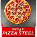OLEEK Pizza steel Sheets for oven - Metal baking steels sheets for oven - Pizza steel 16x13.4 inches - Steel pizza stone for oven - Baking steels pro pizza - Baking stone for oven