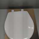 Bemis 730SLEC Slow Close Toilet Seat, Easy Clean Hinges and Durable Plastic Seat, Made in USA, Round, White