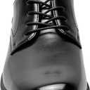 Nunn Bush Men's PRO Plain Toe Oxford with KORE Slip Resistant Comfort Technology, Black, 10.5 Wide