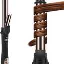 Prizm 1.25inch/32mm Automatic Curling Iron for Big Curler, Rotating Curling Wand Up to 450F, LCD Display, Auto-Shut Off & Dual Voltage, Negative Ion