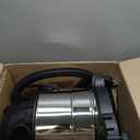 Amazon Basics Wet Dry Shop Vacuum Cleaner, 4 Gallon, 3 HP Stainless Steel, Grey/Black