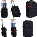 T&YFOTOP Trolley case Camera Bag Camera Backpack Waterproof Camera Bag Anti Theft Nylon Camera Case Fits for 15" Laptop Travel Day-Pack for Unisex Phot (X-Small, Black)