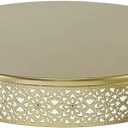 Cake Stand, Metal Round Cupcake Dessert Stand Cake Display Holder Cookies Fruit Serving Tray Decor for Wedding Party Birthday Baby Showers Anniversary (14 inch, Gold)